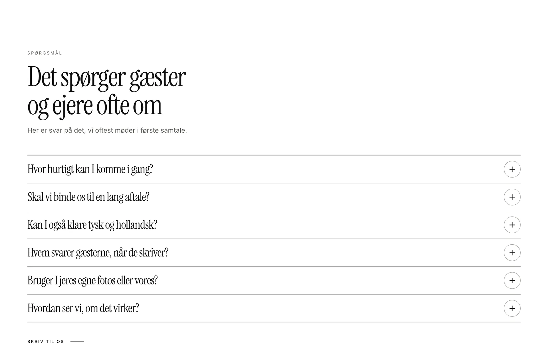 Spørgsmål og svar i designet Kystkollektivet: Det spørger gæster og ejere ofte om
