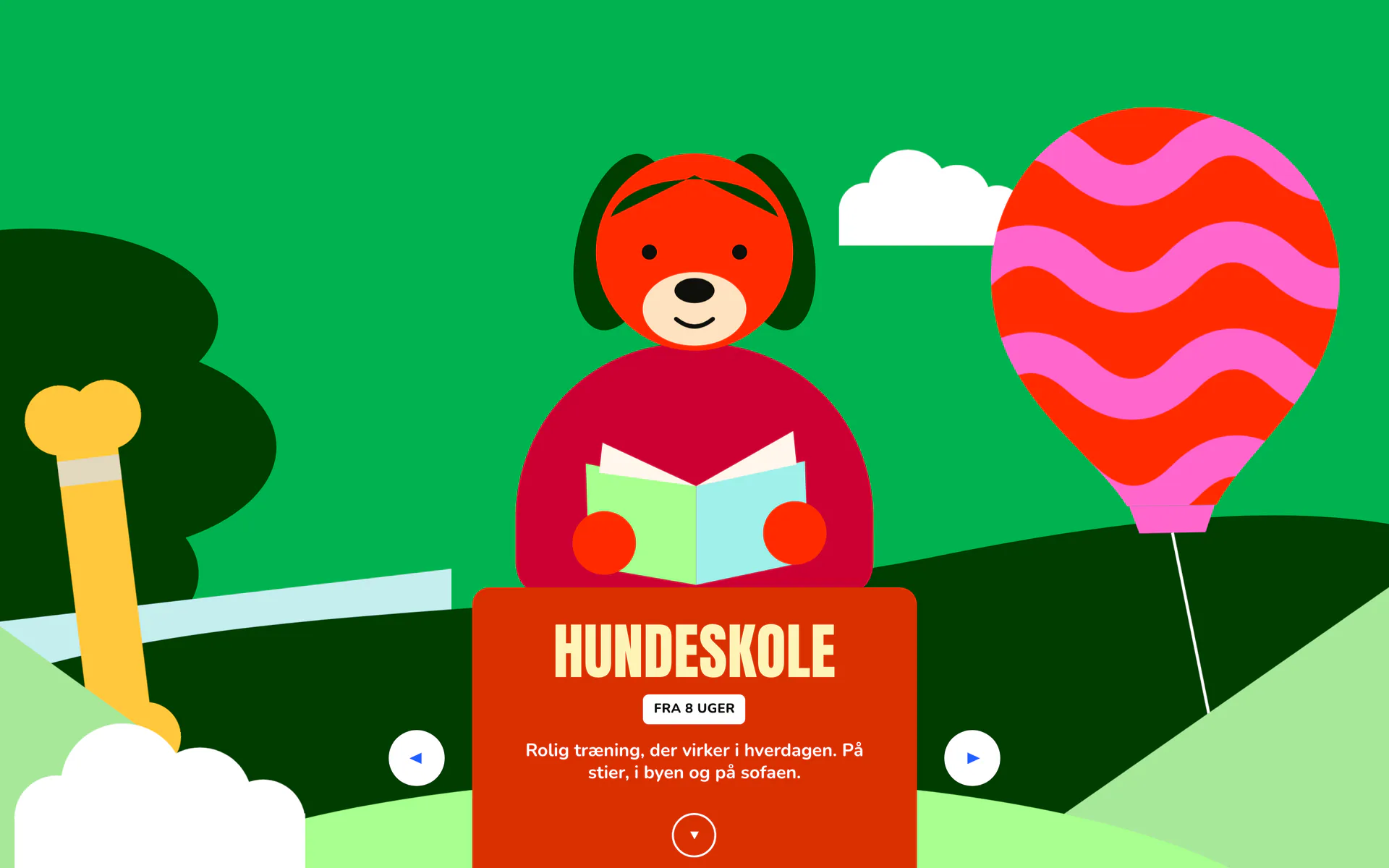Hero i designet Poteby: Hundeskole